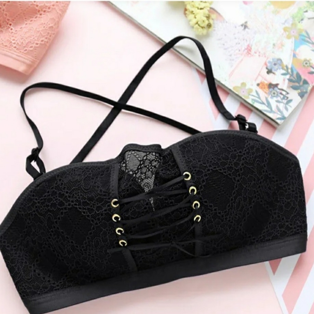 Varsbaby Super Push Up Bra Strapless Lace-Up linge
